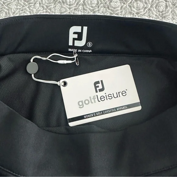 New! FootJoy Performance Interlock Knit Skort Black Shorts Skirt Pockets Size S - Picture 8 of 15